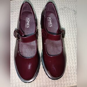 Jones New York Burgundy Mary Jane Shoes